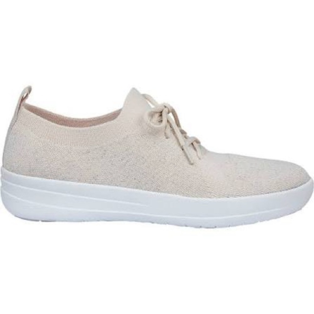 Fitflop Cream Knit Sneakers